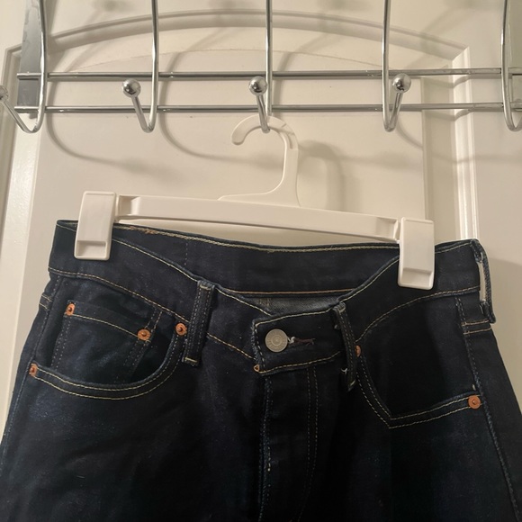 Levi Strauss & Co. 512 Men's Blue Denim Jeans Zip Button Pockets Dark Size 30x32 - Picture 3 of 14